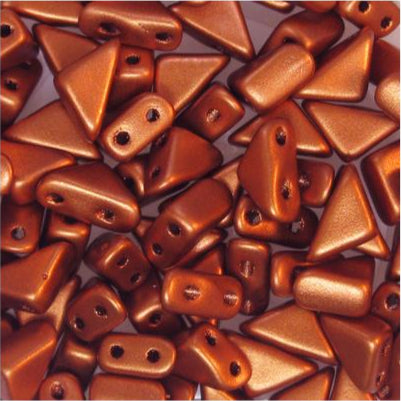 *6mm Czech Tango Beads Matte Copper 5.3g