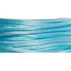 1.5mm Aqua Blue Rattail Cord 20yd