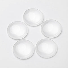 1" Clear Round Glass Cabochon 10/pk