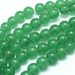 8mm Jade Malaysia (Natural/Dyed) Beads 15-16" Strand