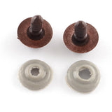Yeux de Sécurité 12mm Marron 20/pk