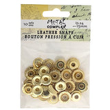 15mm Gold Snaps (Ligne 24) 10 Sets/pk