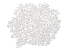 Round Plastic Pearls 6mm White 185/pk