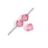 6mm Rose Preciosa Bicone Each