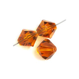 6mm Topaz Preciosa Bicone Each