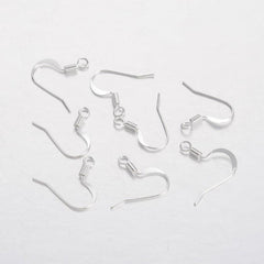 Silver Fish Hook Earrings 10/pk