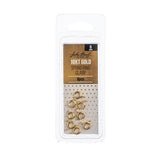 Fermoir Anneau à Ressort Plaqué Or 18kt 6mm 8/pk