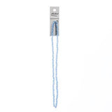Crystal Lane Rondelle 3x4mm Pervenche claire opaque 110/fil