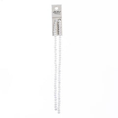 Crystal Lane Rondelle 4x6mm Op White Matt AB 2x7" Strand