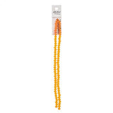 Crystal Lane Rondelle 4x6mm Orange Transparent 78/Brin