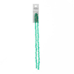 Crystal Lane Rondelle 4x6mm Transparent Dark Green AB 2x7" Strand