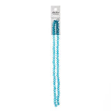 Crystal Lane Rondelle 4x6mm Transparent Blue AB 78/Strand
