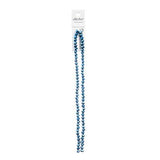 Crystal Lane Rondelle 4x6mm Opaque Blue Iris 78/Brin