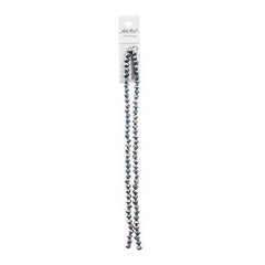 Crystal Lane Rondelle 4x6mm Opaque Multi Iris 2x7" Strand
