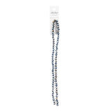 Crystal Lane Rondelle 4x6mm Op Gunmetal Luster 78/Strand