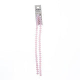 Crystal Lane Rondelle 6x8mm Rose Opaque 58/Brins