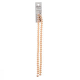 Crystal Lane Rondelle 6x8mm Opaque Light Cream 58/Strand