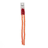 Crystal Lane Rondelle 6x8mm Transparent Rouge 58/Brin