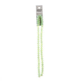 Crystal Lane Rondelle 6x8mm Opaque Vert Clair 58/Brin