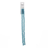 Crystal Lane Rondelle 6x8mm Bleu Turquoise Opaque 58/Brin