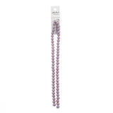 Crystal Lane Rondelle 6x8mm Opaque Dark Purple 58/Strand