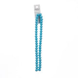 Crystal Lane Rondelle 8x10mm Bleu Opaque 46/Brin