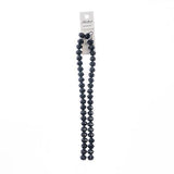 Crystal Lane Rondelle 8x10mm Opaque Black 46/Strand