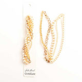 Rose de jardin brins de perles torsadées Crystal Lane