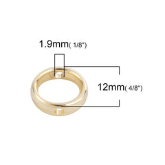 12mm Gold Bead Frame (Fits 8mm Bead) 10/pk