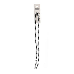 Crystal Lane Bicone 4mm Opaque Silver Iris 2x7" Strand