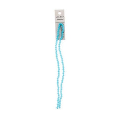 Crystal Lane Bicone 4mm Opaque Blue 2x7" Strand