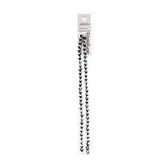 Crystal Lane Bicone 6mm Op Silver Iris 2x7" Strand
