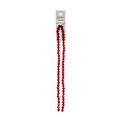 Crystal Lane Bicone 6mm Opaque Red 2x7" Strand