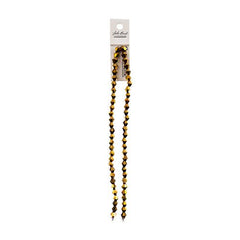 Crystal Lane Bicone 6mm Opaque Gold Iris 2x7" Strand