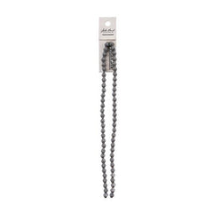 Crystal Lane Bicone 6mm Opaque Grey 2x7" Strand