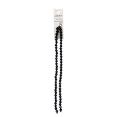 Crystal Lane Bicone 6mm Opaque Black 2x7" Strand