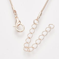 Necklace Snake Chain 18" Rose Gold 1/pk