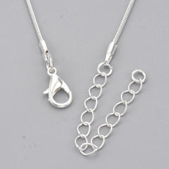 Necklace Snake Chain 18" Silver 1/pk