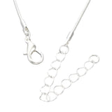 Collier Chaîne Serpent 24" Argent 1/pk