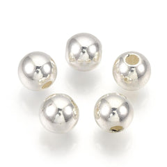 4mm Craft Pearls Metallic Silver 100/pk