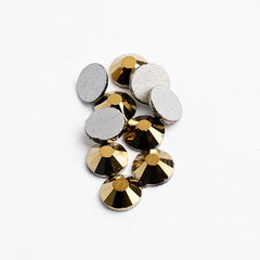 Crystal Lane DIY Flat Back Rhinestones 6.5mm Gold 72pcs
