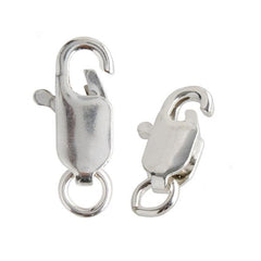 Sterling Silver Clasp, 12mm Lobster 1/pk