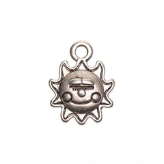 1/2" Made With A Smile Sun Charm 25/pk