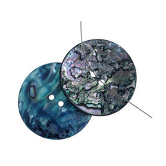 Button Shell 1.5" Sea Opal 1/pk