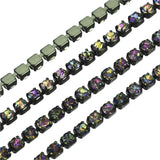 Metal 2mm Multi Colour Rhinestone Banding 10yd/pk