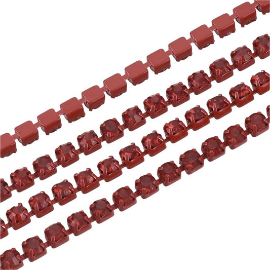 Métal 2mm Light Siam Rhinestone Banding par la cour