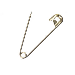 1.5" (38mm) Gold Safety Pins 50/pk