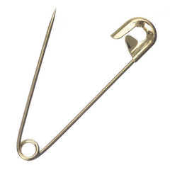 2" (50mm) Gold Safety Pins 50/pk