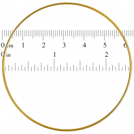 Brass Dream Catcher Ring 2.5" Round 100/pk