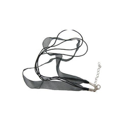Necklace Cord And Ribbon 17" Black 1/pk